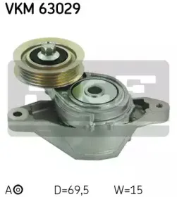 VKM 63029 SKF Натяжной ролик, поликлиновойремень